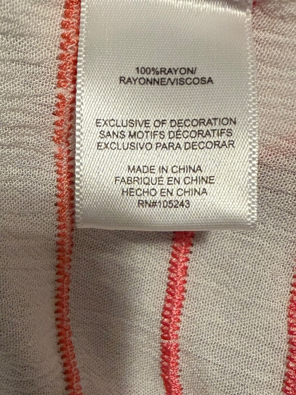 NWOT - Bobeau White Embroidered Stripe Rayon Blouse - XS - Picture 4 of 7